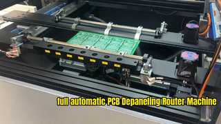 Máquina automática completa do roteador do PWB Depaneling de PCBA com coleção automática da bandeja