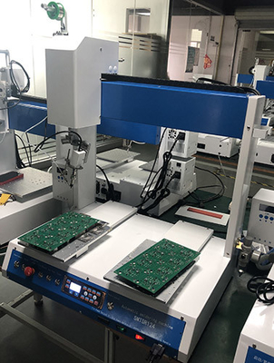 Máquina de solda automática de PCB de mesa dupla 250x300 mm 0,5S por ponto