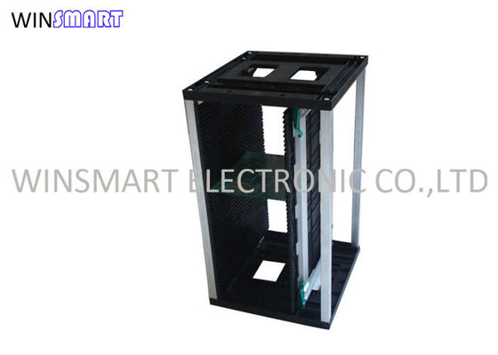 Cremalheira de compartimento inferior superior plástica do PWB antiestática para o suporte do PWB