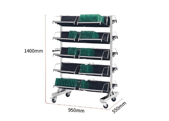 Bom preço. 210 mm de comprimento do slot ESD SMT Magazine Rack carrinho de armazenamento de bandeja PCB on-line