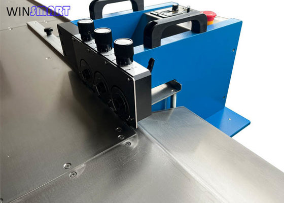 Bom preço. Máquina separadora de PCB de alumínio de 1200 mm de 3 grupos com velocidade de corte ajustável on-line