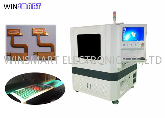 2μM Precisão de posicionamento 400x400mm CCD Visual PCB Laser Cutting System