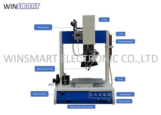 Bom preço. Máquina de soldadura de solda automática 110V do robô do PWB de 3 linhas centrais on-line