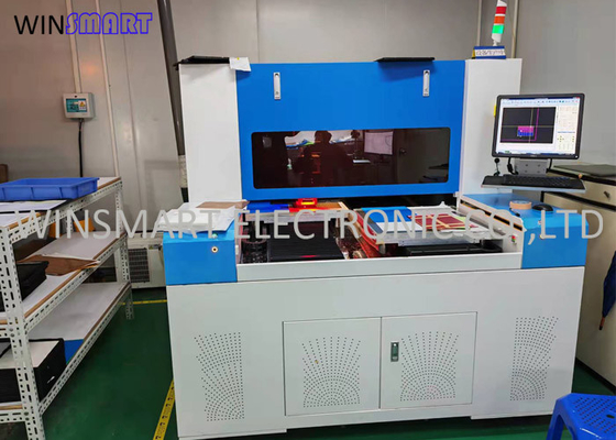 Bom preço. Produtividade alta da máquina dupla do laser Depaneling do PWB da tabela on-line